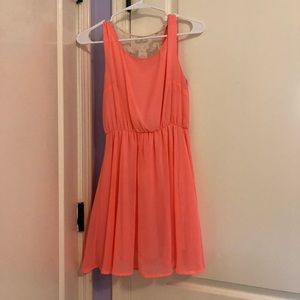pink/coral dress
